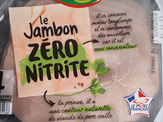 Le jambon zéro nitrite