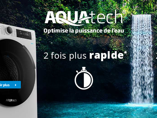 Une cascade d’eau dans un lave-linge