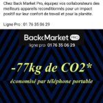 Backmarket - 77kg de CO2 économisé par téléphone portable